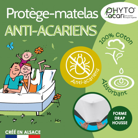 Protège matelas anti-acarien - Certifié Oeko Tex