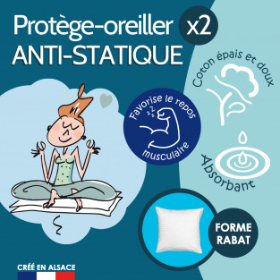 Protège-Oreiller Coolplus® Respirant Anti-Transpiration 65x65 et 50x70