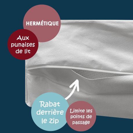 Housse anti-punaises de lit pour matelas - 3 tailles