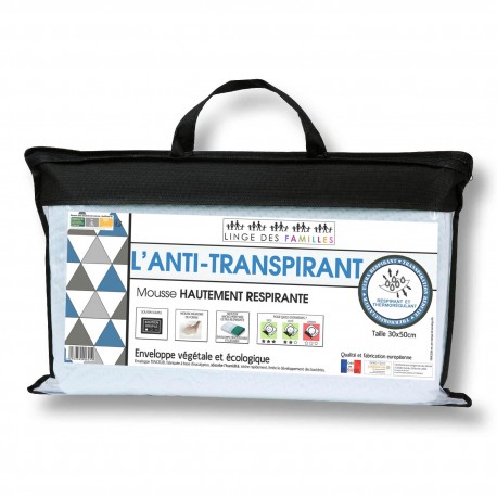 Oreiller Anti Transpirant - Ergonomique 40x60, 50x30